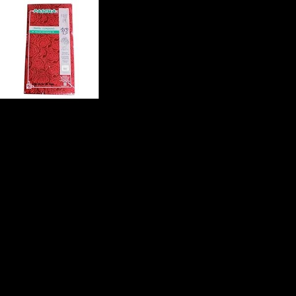 PAPEL COREANO PELLON DECORADO FLOR VINO PASCUA E.10